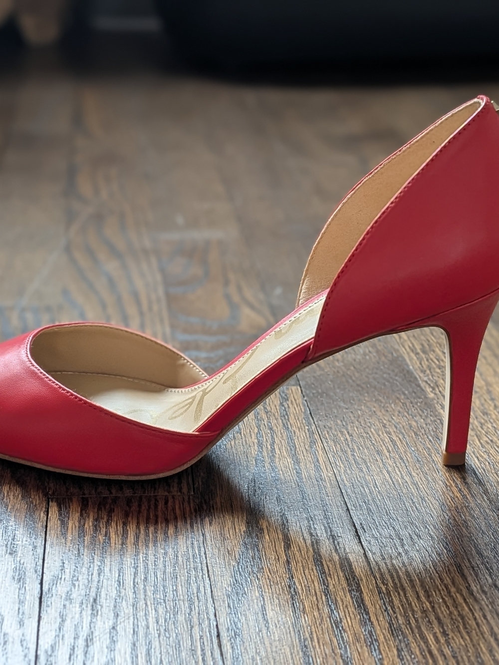 Sam Edelman Red Pointed D'Orsay Heels - Picture 5 of 8